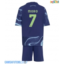 Camisa de time de futebol Ajax Raul Moro #7 Replicas 2º Equipamento Infantil 2025-26 Manga Curta (+ Calças curtas)